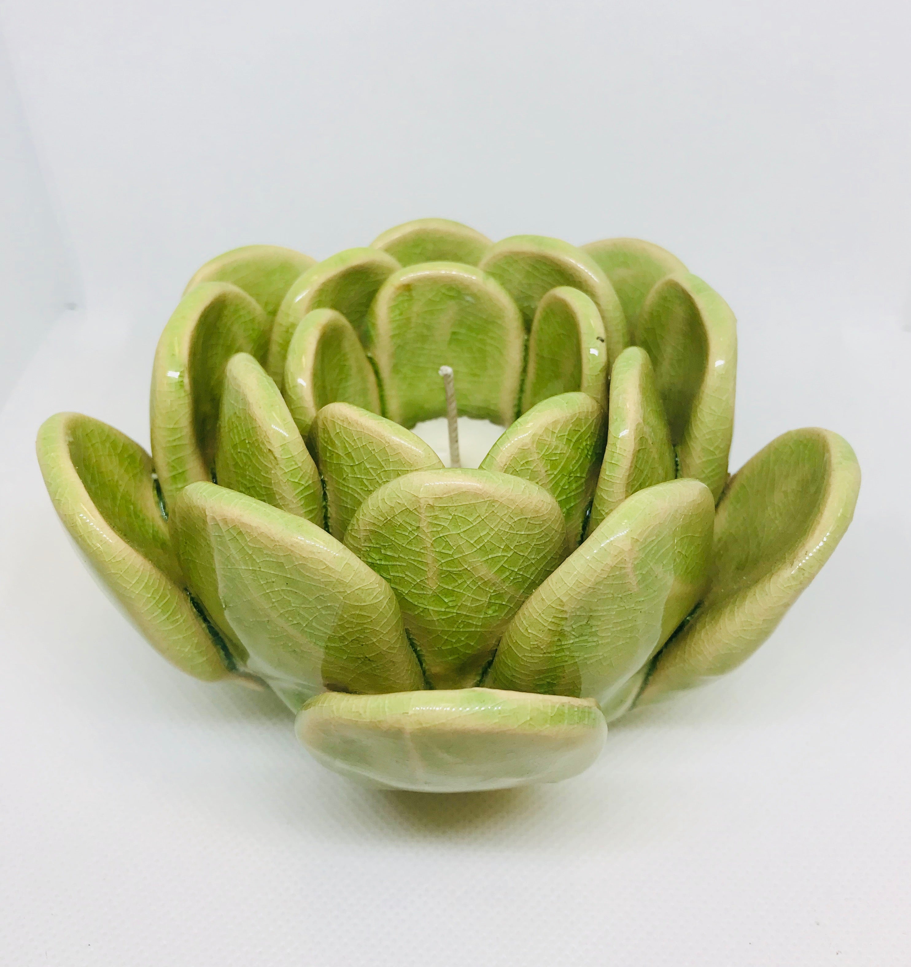 Ceramic Lotus Votive Holder